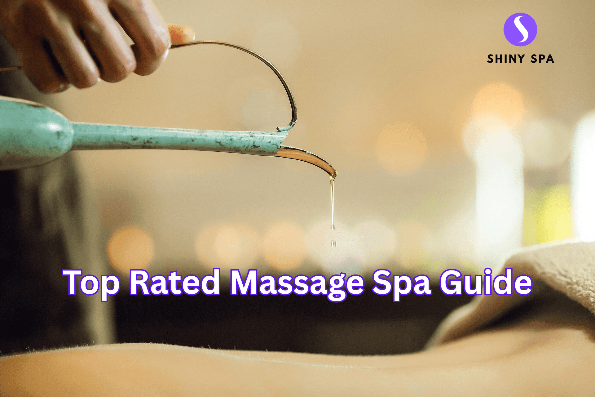 massage spa dubai. oil droping on body for massage.