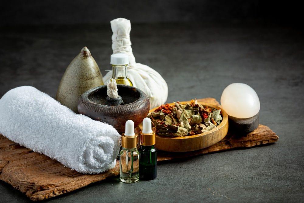 arabic massage. massage therapy oils, towel,