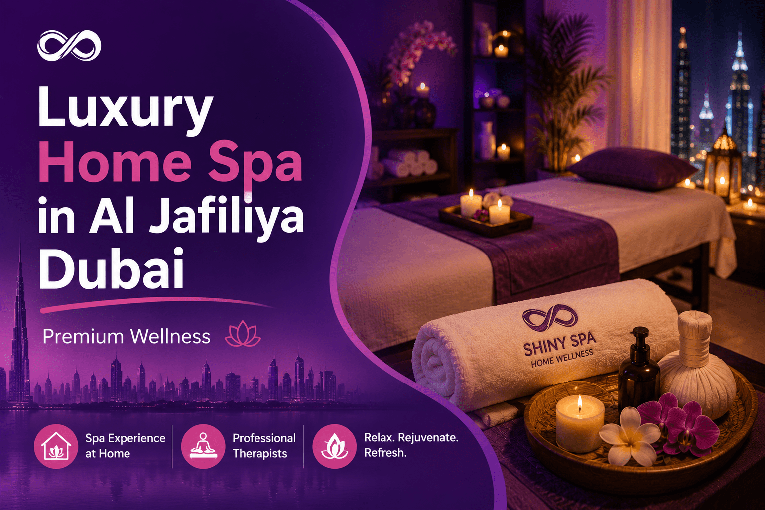 Luxury home spa in Al Jafiliya Dubai with premium wellness setup