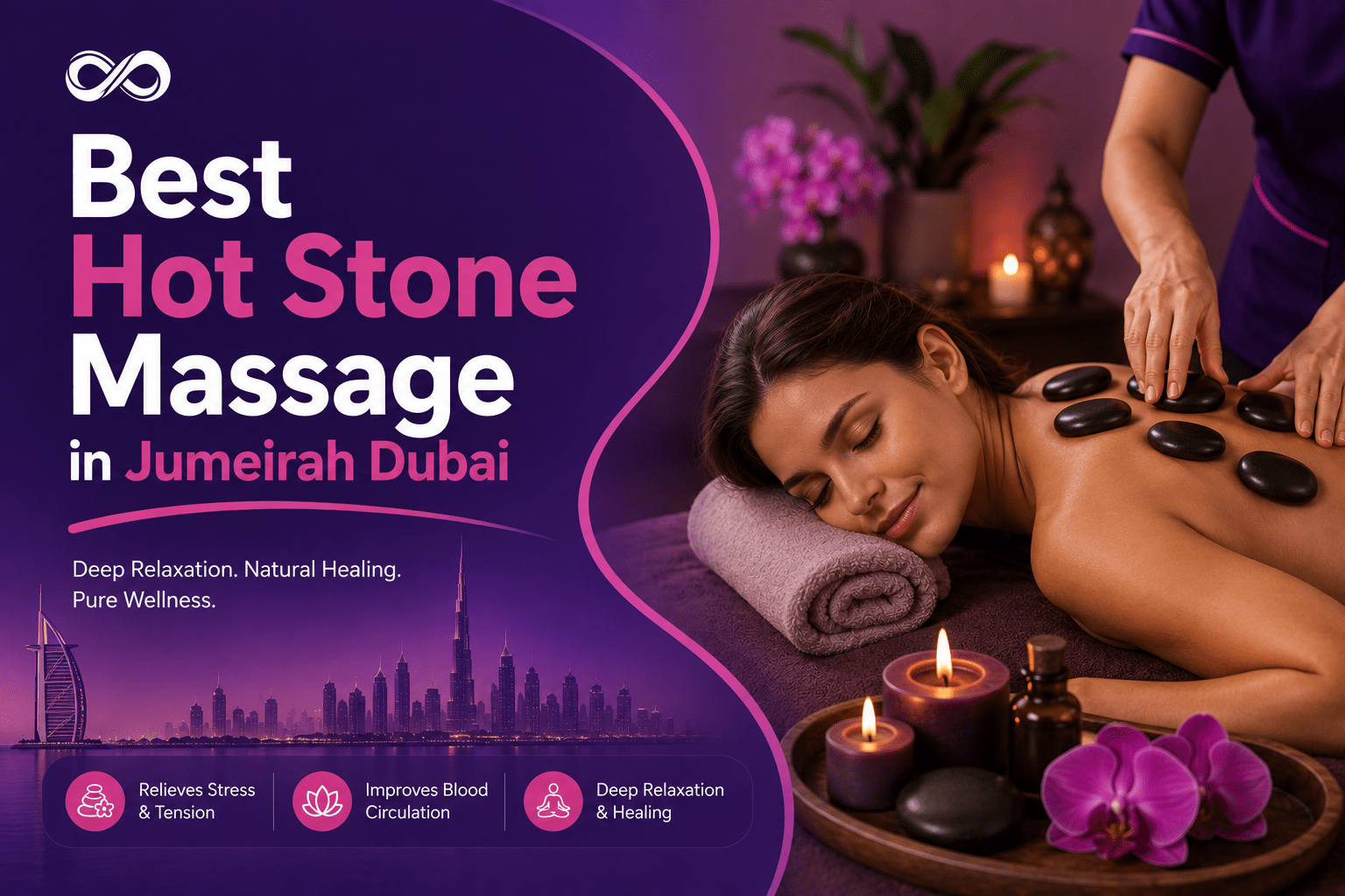 Best hot stone massage in Jumeirah Dubai with professional therapist