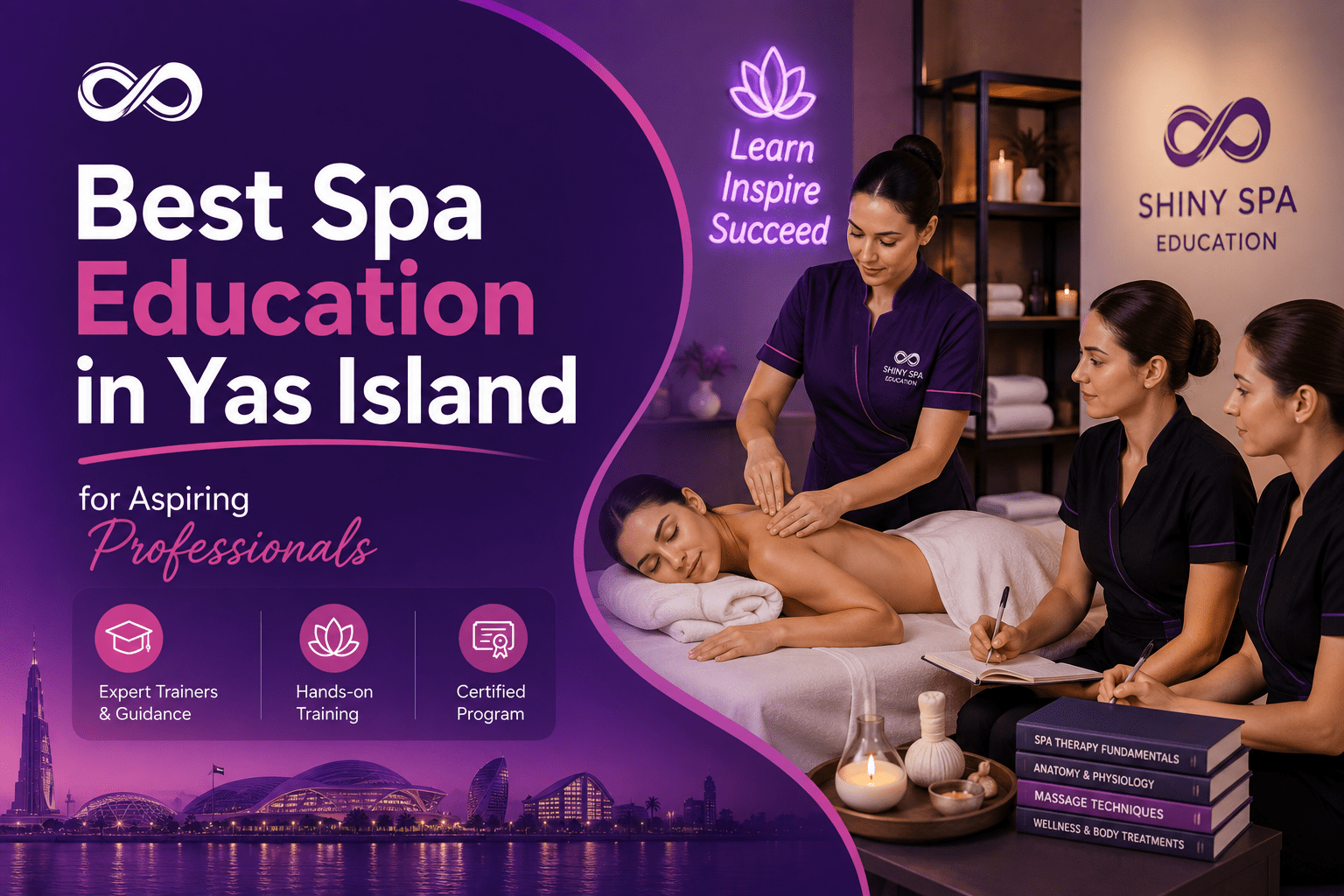 Best spa education in Yas Island for aspiring professionals