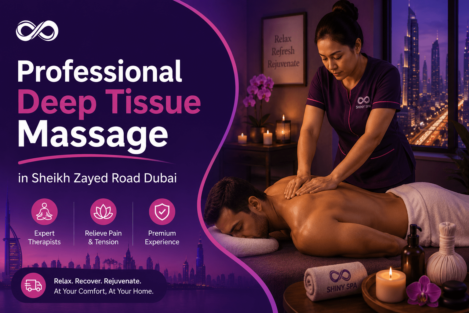 Professional deep tissue massage in Sheikh Zayed Road Dubai