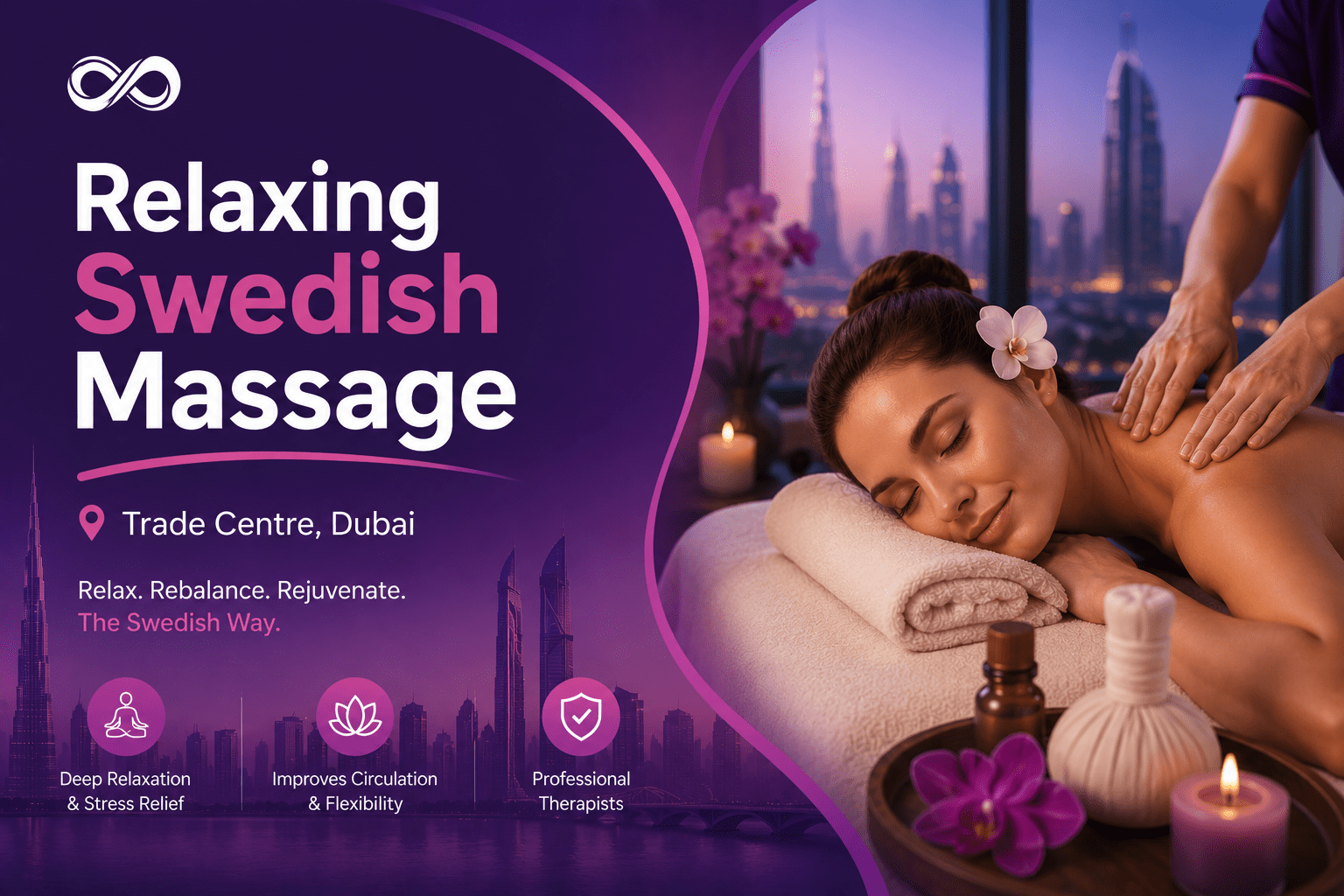 Relaxing Swedish massage in Trade Centre Dubai