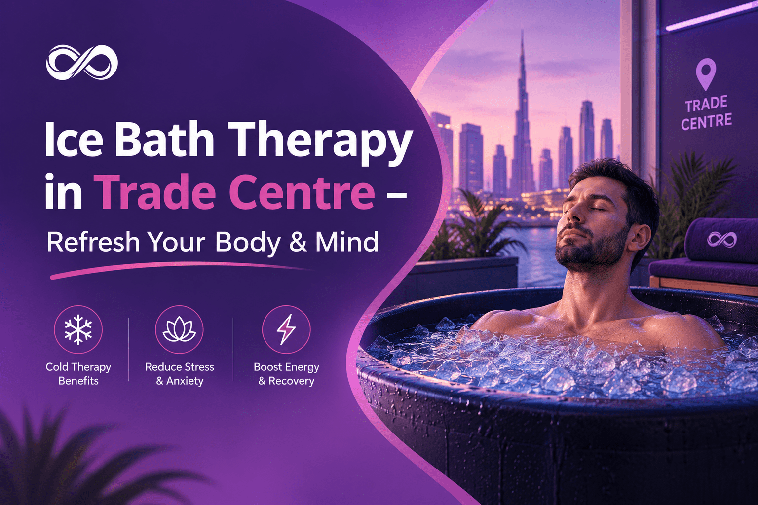 Ice Bath Therapy in Trade Centre for refreshing body and mind