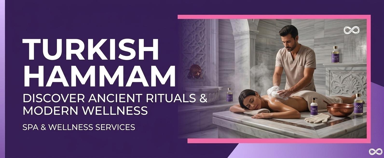 Turkish hammam ritual combining traditional bathing and modern wellness