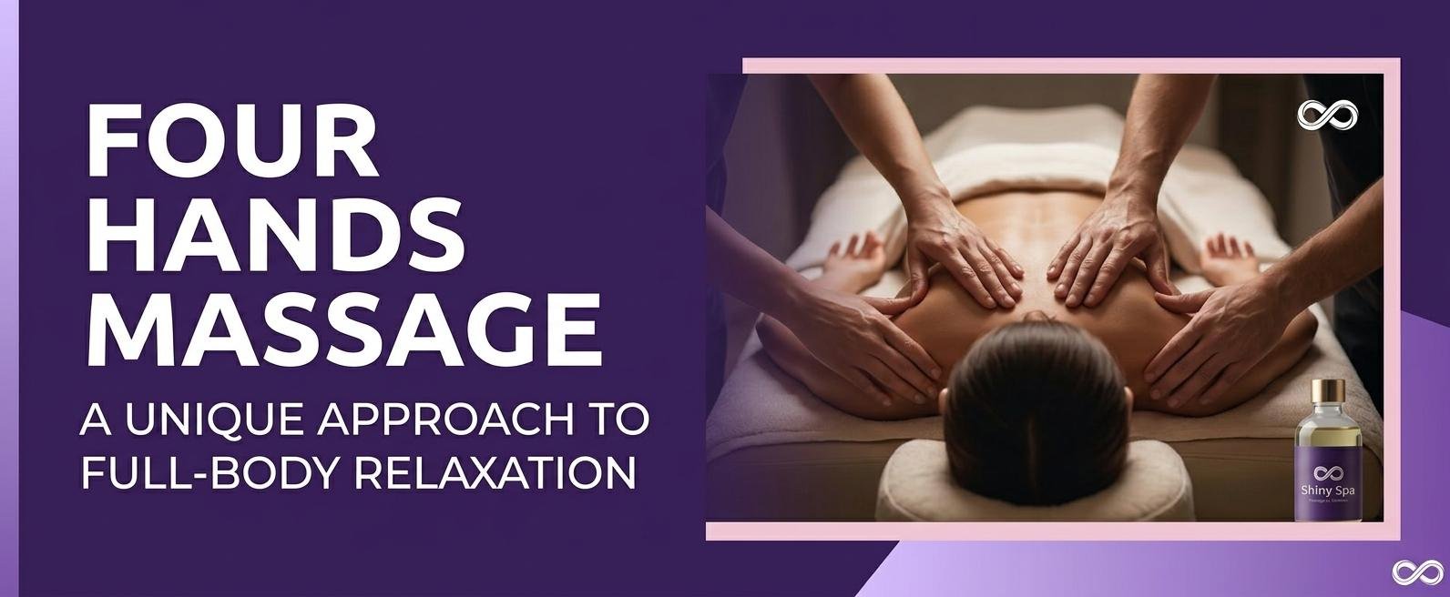 Four hands massage for full-body relaxation